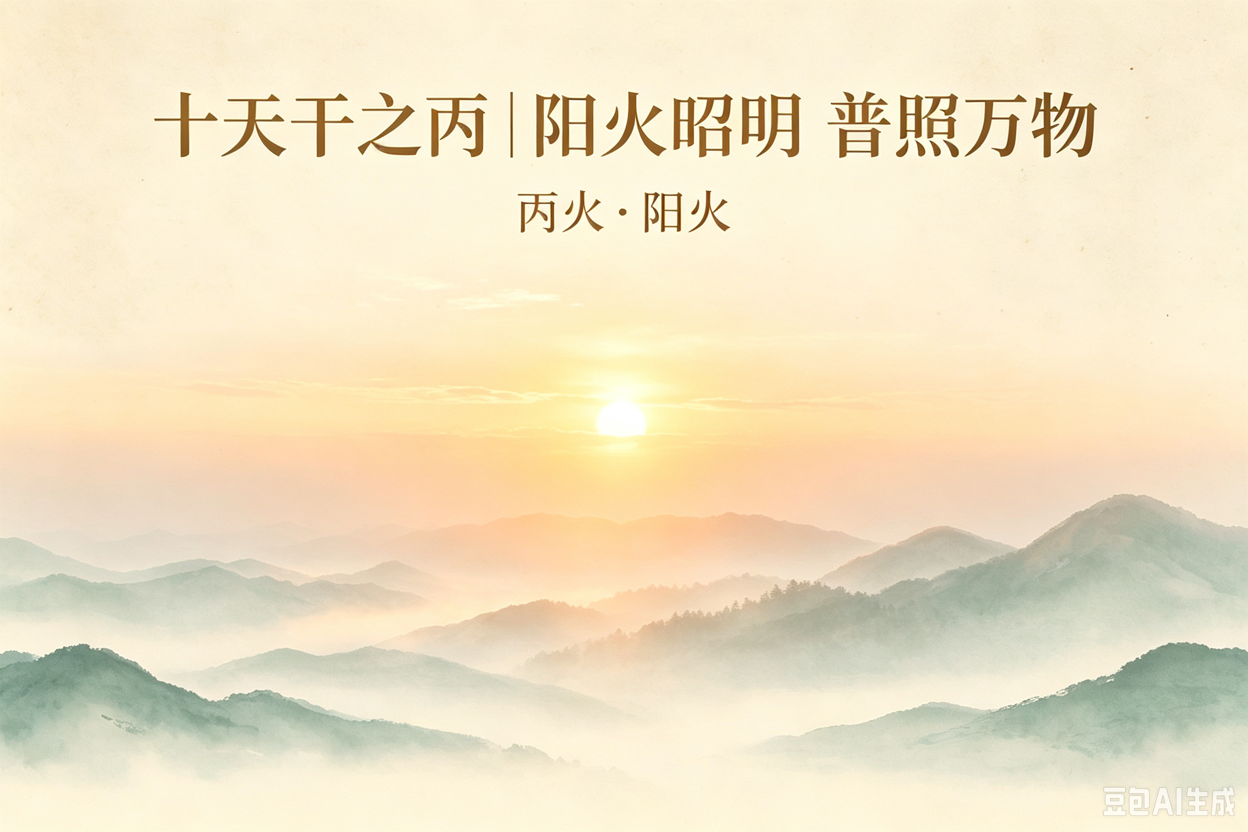 十天干之丙：阳火昭明，普照万物的太阳之力