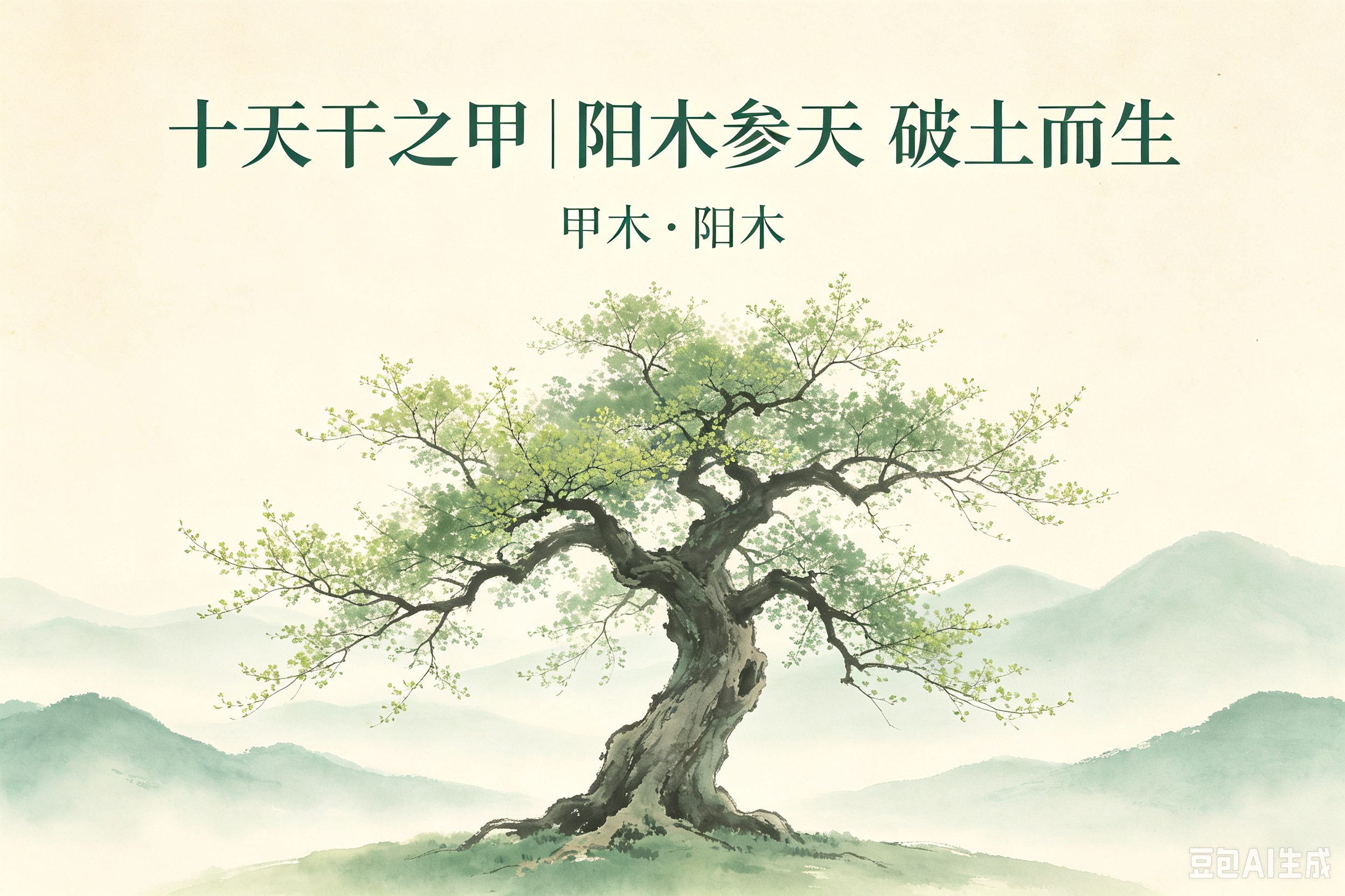 十天干之甲:阳木参天,破土而生的开创之力